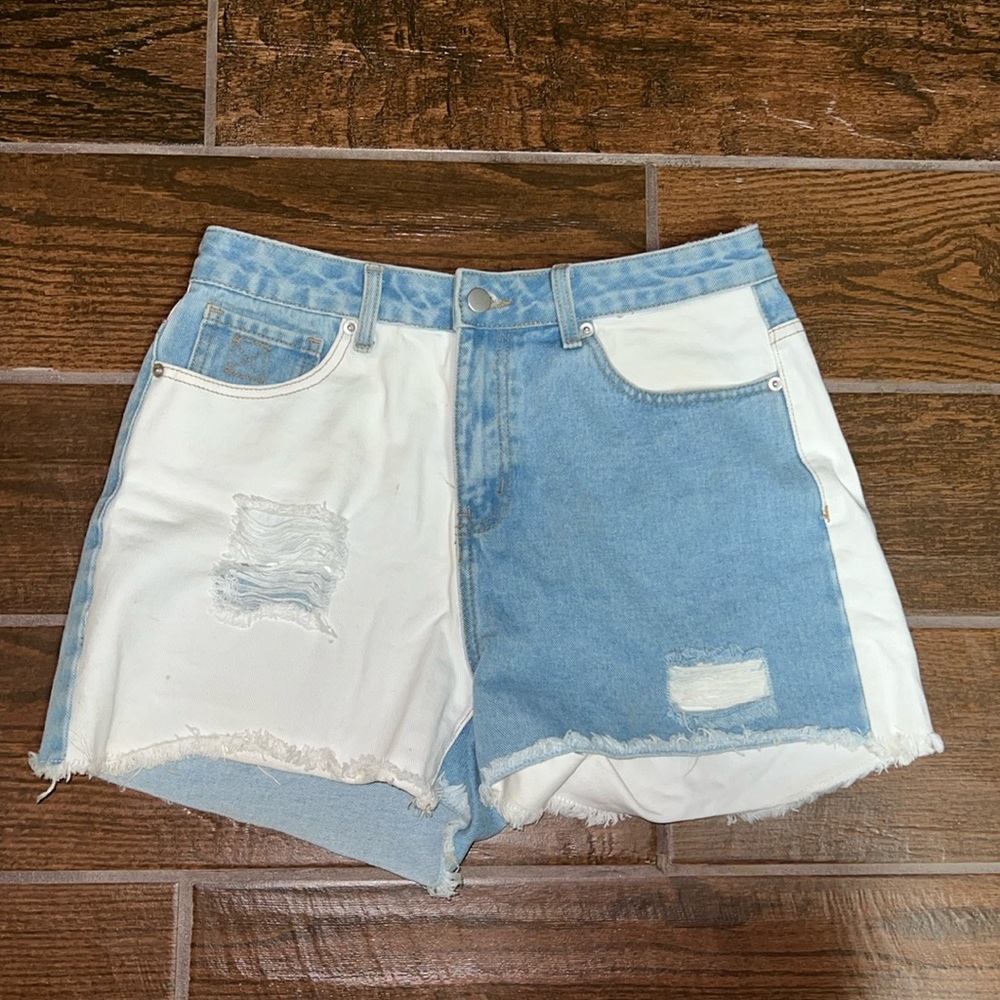 Multi Color Jean Shorts- American Bazi size Large